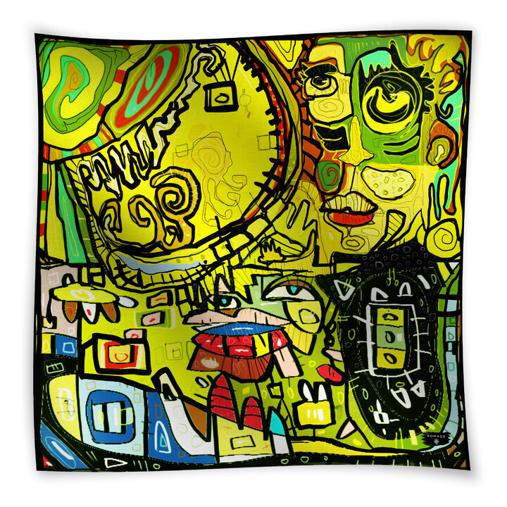 Šátek Identita (Miripen) ve žluté barvě