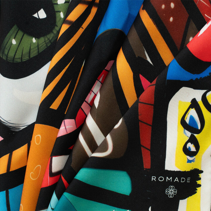 Šátek Roma Lisa v modré barvě