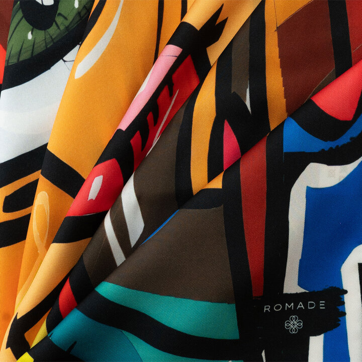 Šátek Roma Lisa v zelené barvě