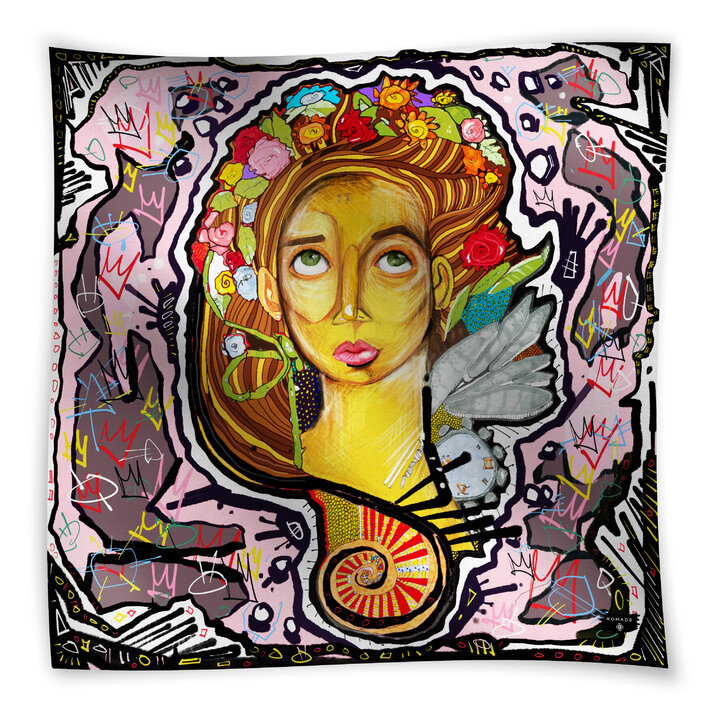 Šátek Síla (Zor) v růžové barvě