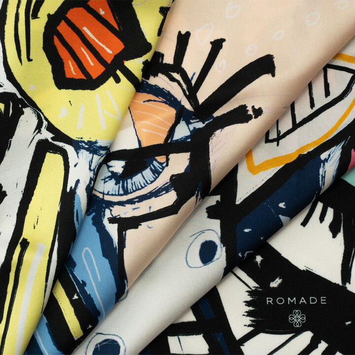 Šátek Zrození (Uľiben) v modré barvě