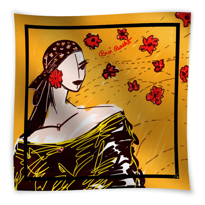 Šátek Naděje (Bari Bacht) v oranžové barvě