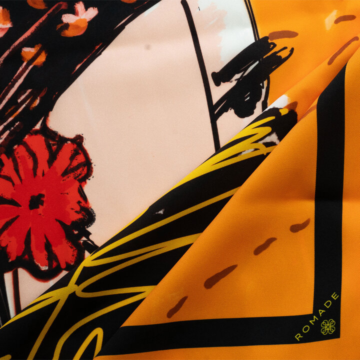 Šátek Naděje (Bari Bacht) v oranžové barvě