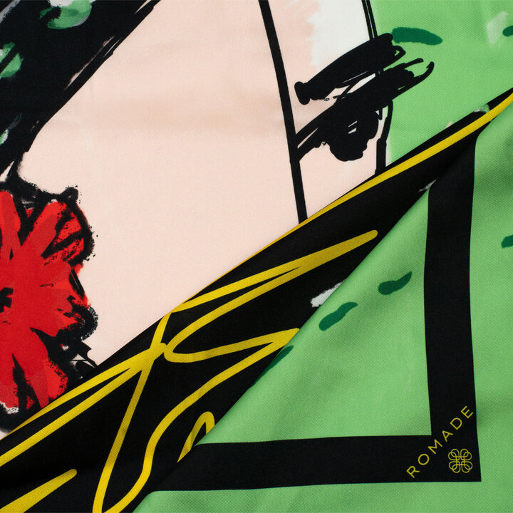 Šátek Naděje (Bari Bacht) v zelené barvě