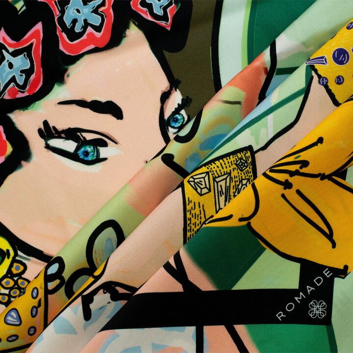 Šátek Královna (Marahaňi) ve světle-zelené barvě