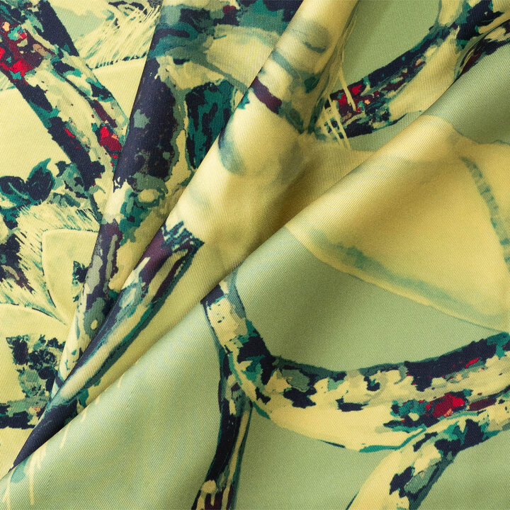 Šátek Duše (Voďi) v zelené barvě