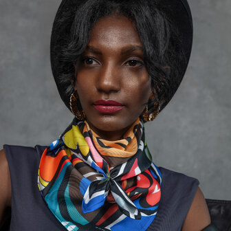 Šátek Roma Lisa v modré barvě