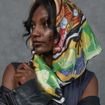 Šátek Síla (Zor) v zelené barvě