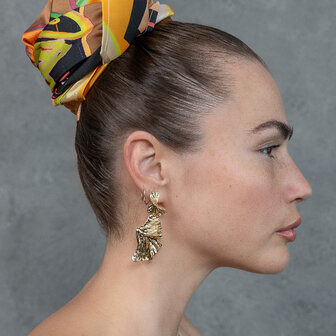 Šátek Cesta (Bachtalo Drom) v oranžové barvě