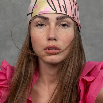 Šátek Dar (Daňipen) v růžové barvě