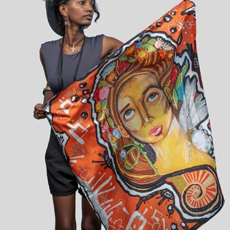 Šátek Síla (Zor) v oranžové barvě