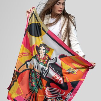 Šátek Cesta (Bachtalo Drom) v růžové barvě