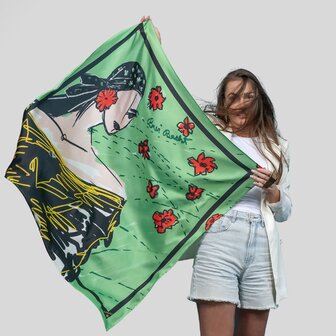 Šátek Naděje (Bari Bacht) v zelené barvě